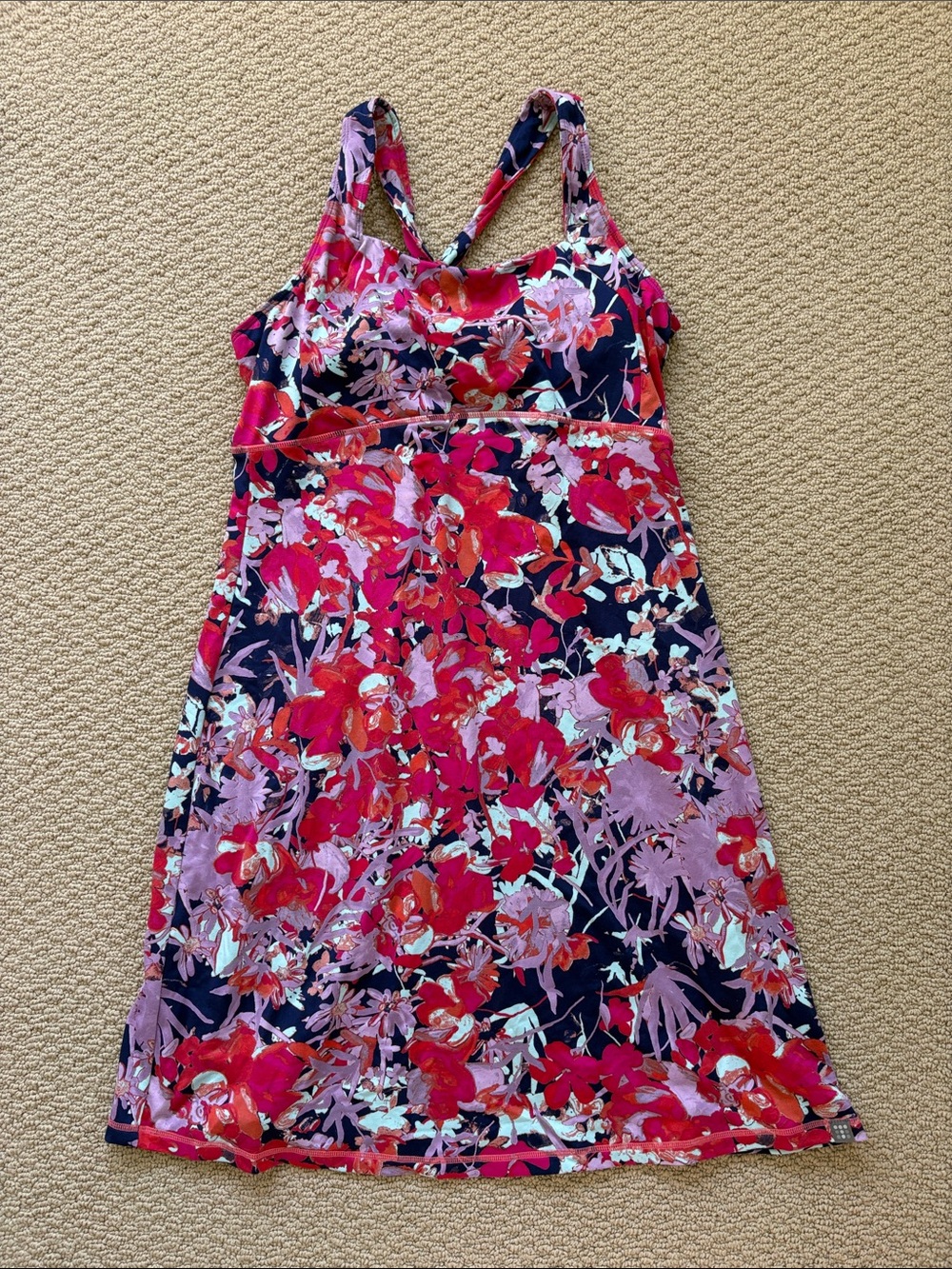 Title Nine Floral Sleeveless Dress with built in bra!